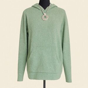 NWT Staccato Cozy Green Hooded Sweater with Pocket | Size M